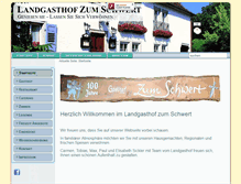 Tablet Screenshot of landgasthof-schwert.de